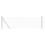 Vidaxl afrasteringspaal zilver 10 x 0,4 m (40 x 40 mm gaas) staal