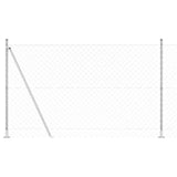 Vidaxl afrasteringspaal zilver 10 x 1,6 m (60 x 60 mm gaas) staal
