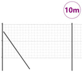 Vidaxl hek met paal grijs 1,4 x 10 m staal en pvc