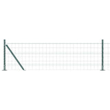 Vidaxl hek met paal groen 0,4 x 10 m staal en pvc
