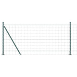 Vidaxl hek met paal groen 0,8 x 10 m staal