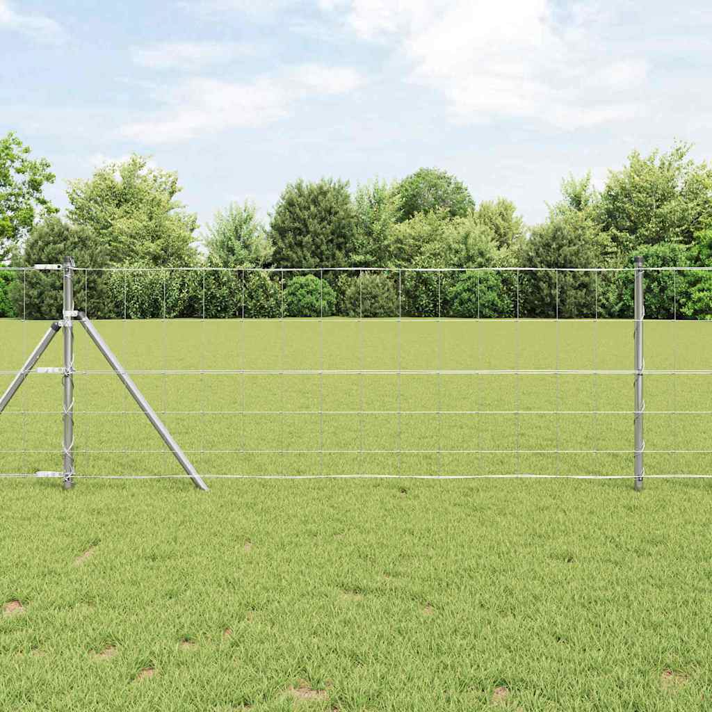Vidaxl afrasteringspaal gegalvaniseerd 25 x 0,8 m staal