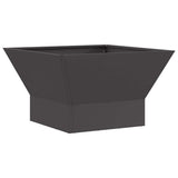 Vidaxl vuurkorf zwart 60 x 60 x 35 cm staal