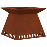 Vidaxl vuurkorf bruin 60 x 60 x 50 cm cortenstaal