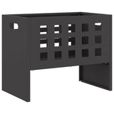 Vidaxl vuurkorf zwart 50 x 30 x 40 cm staal