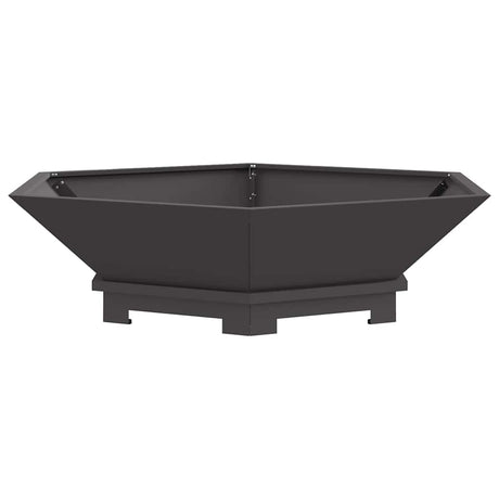 Vidaxl vuurkorf zwart 100 x 100 x 28 cm staal