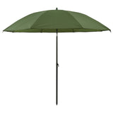 Vidaxl vis paraplu geel leger 300 x 240 cm oxford polyester