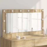 Vidaxl schmink spiegel rechthoekig sonoma eiken 100 x 55 x 18 cm