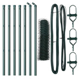 Vidaxl afrasteringspaal groen 10 x 0,4 m (36 mm gaas) staal en pvc