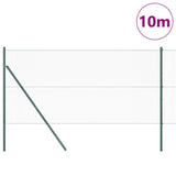 Vidaxl afrasteringspaal groen 10 x 1,2 m (25 mm gaas) staal en pvc