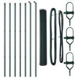 Vidaxl afrasteringspaal groen 10 x 1,4 m (13 mm gaas) staal en pvc