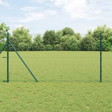 Vidaxl afrasteringspaal groen 25 x 1 m (36 mm gaas) staal