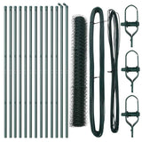 Vidaxl afrasteringspaal groen 25 x 1,2 m (36 mm gaas) staal