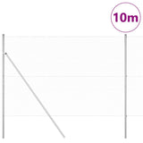 Vidaxl afrasteringspaal zilver 10 x 1,6 m (36 mm gaas) staal