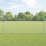 Vidaxl afrasteringspaal zilver 25 x 1,4 m (25 mm gaas) staal