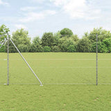 Vidaxl afrasteringspaal zilver 10 x 1,5 m (50 mm gaas) staal