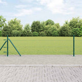 Vidaxl afrasteringspaal groen 10 x 0,4 m (36 mm gaas) staal en pvc