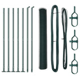 Vidaxl afrasteringspaal groen 10 x 0,8 m (25 mm gaas) staal en pvc