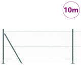 Vidaxl afrasteringspaal groen 10 x 0,8 m (25 mm gaas) staal en pvc