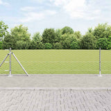 Vidaxl afrasteringspaal zilver 25 x 0,5 m (50 mm gaas) staal
