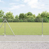 Vidaxl afrasteringspaal zilver 25 x 1 m (25 mm gaas) staal