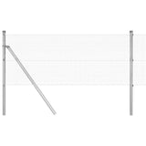 Vidaxl afrasteringspaal zilver 25 x 0,4 m (12 x 12 mm gaas) staal