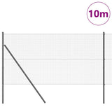 Vidaxl afrasteringspaal grijs 10 x 1,4 m (19 x 19 mm gaas)