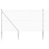 Vidaxl afrasteringspaal zilver 10 x 1,2 m (12 x 12 mm gaas) staal