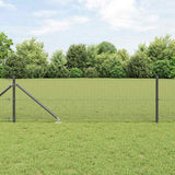 Vidaxl afrasteringspaal grijs 10 x 0,4 m (12 x 12 mm gaas)