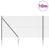 Vidaxl afrasteringspaal grijs 10 x 1 m (12 x 12 mm gaas) staal