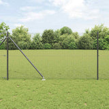 Vidaxl afrasteringspaal grijs 10 x 1,2 m (19 x 19 mm gaas)