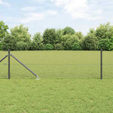 Vidaxl afrasteringspaal grijs 25 x 0,4 m (19 x 19 mm gaas)