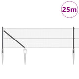 Vidaxl afrasteringspaal grijs 25 x 0,4 m (19 x 19 mm gaas)