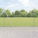 Vidaxl afrasteringspaal zilver 10 x 1,5 m (25 x 25 mm gaas) staal
