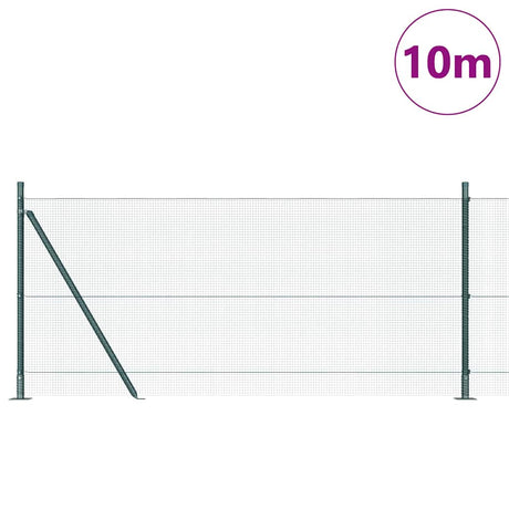 Vidaxl afrasteringspaal groen 10 x 0,8 m (12 x 12 mm gaas)