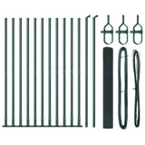 Vidaxl afrasteringspaal groen 25 x 1 m (16 x 16 mm gaas) staal