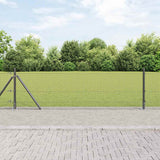 Vidaxl afrasteringspaal grijs 25 x 0,5 m (19 x 19 mm mesh) staal