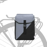Vidaxl fietstas grijs en zwart 31.5 x 15.5 x 40 cm polyester