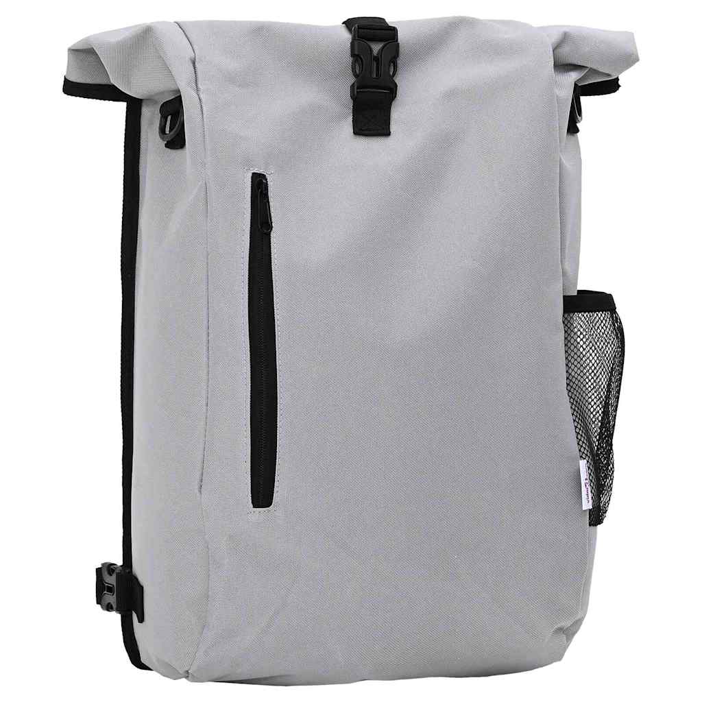 Vidaxl fietstas grijs 31 x 13 x 58 cm polyester