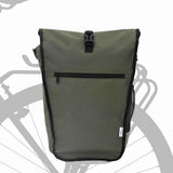 Vidaxl fietstas olijfgroen 34 x 16 x 59 cm polyester