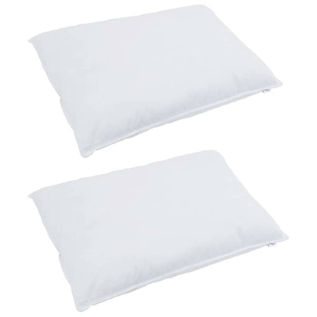 Vidaxl hoofdkussen met kussen 2 pcs wit 40 x 60 cm veren