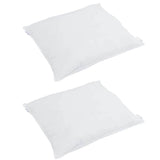 Vidaxl hoofdkussen met kussen 2 pcs wit 50 x 50 cm veren