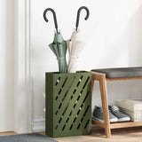 Vidaxl paraplu standaard olijfgroen 28 x 12 x 41 cm staal