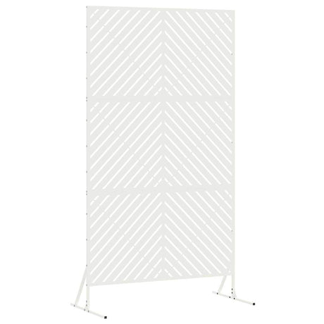 Vidaxl privacyscherm wit 100 x 50 x 180 cm staal