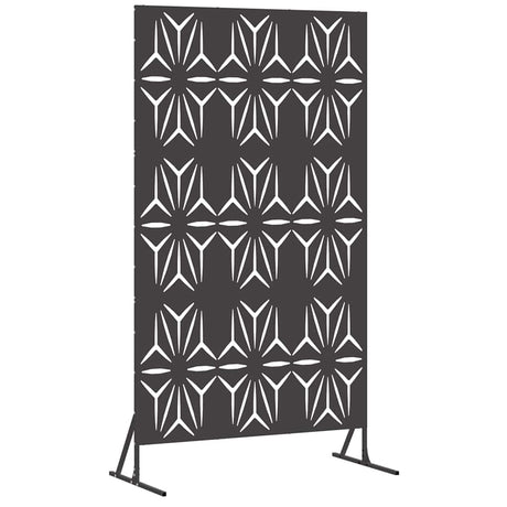 Vidaxl privacyscherm zwart 100 x 50 x 180 cm staal
