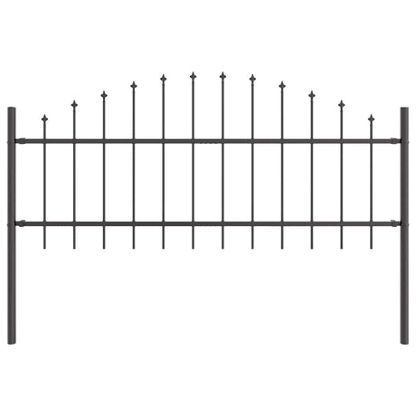 Vidaxl tuinhek grijs 170 x 140 cm gepoedercoat staal