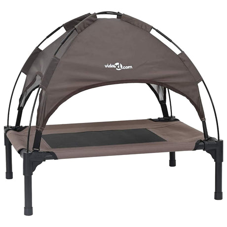Vidaxl hondenbed bruin 62 x 48 x 61 cm staal
