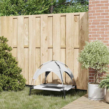 Vidaxl hondenbed zilvergrijs 76 x 62 x 70,5 cm staal