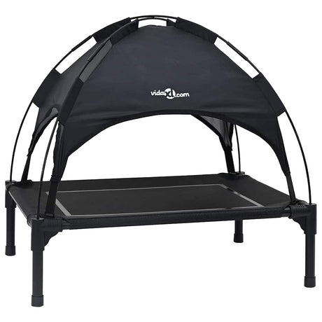 Vidaxl hondenbed zwart 63 x 49,5 x 60 cm staal