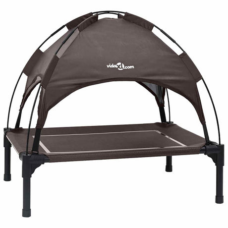 Vidaxl hondenbed bruin 63 x 49,5 x 60 cm staal